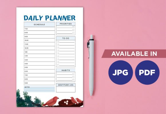 Download Bird Planner for Daily Planning - Daily planning Collection